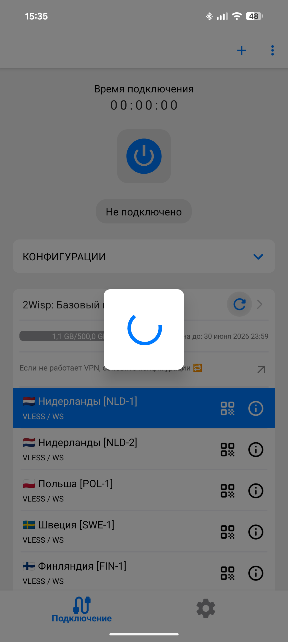Скриншот: V2RayTun, шаг 5